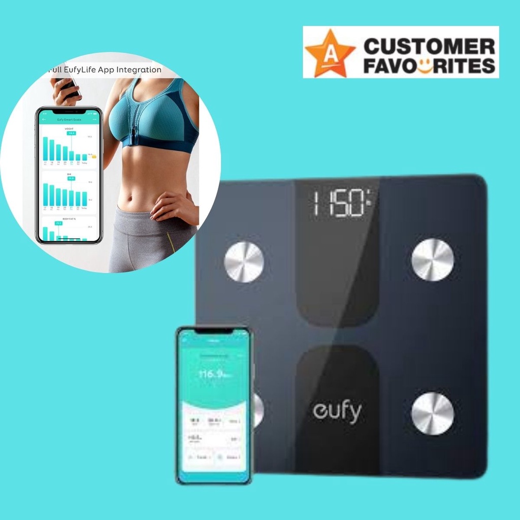 eufy by Anker, Smart Scale C1 with Bluetooth, Body Fat Scale