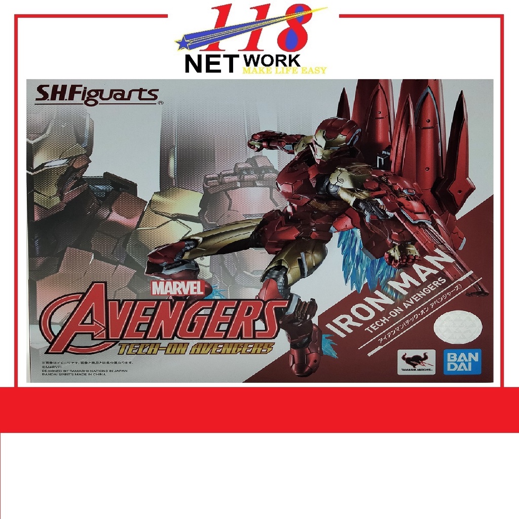 BANDAI S.H.Figuarts Shf Tech-on Avengers Iron Man | Shopee Malaysia