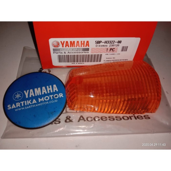 Original Lens, Flasher 2 (Mica Turn Signal Front Right) Yamaha Rx-King ...