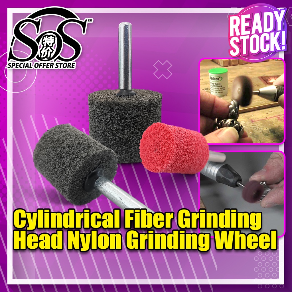 1pcs Nylon Grinding Head 6mm Shank Burr Rotary Tool Drill Die Grinder