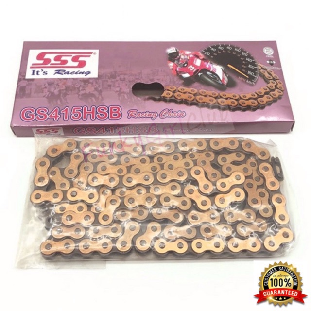 SSS GS415HSB x 122L Gold Series Racing Chain GS415 HSB Rantai Emas ...