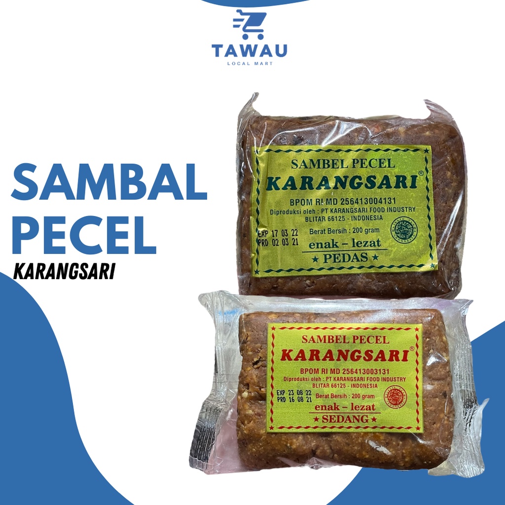 Sambal Pecel Karangsari Indonesian Spicy Peanut Butter 200g | Shopee ...