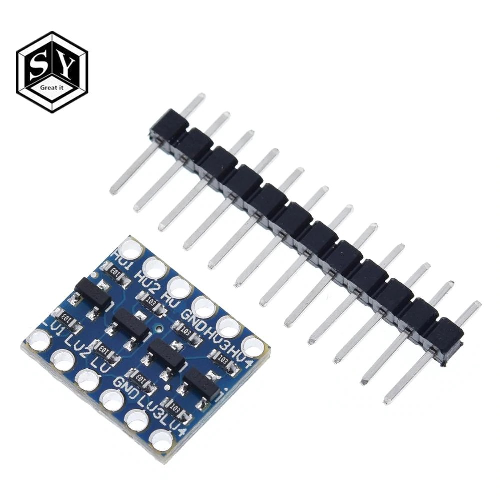 4 channel I2C Logic Level Converter Bi-Directional Module 5V to 3.3V ...