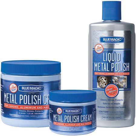 Blue Magic Metal Polish Cream Copper Cleaner Chrome Brass Alloy Car Wheels