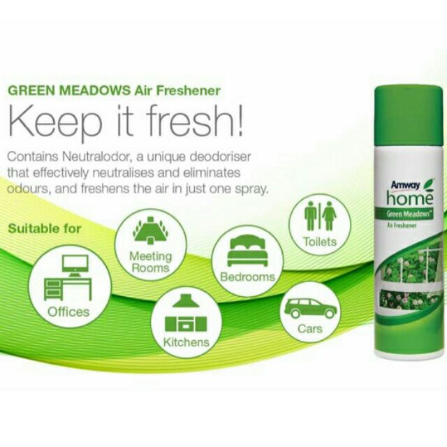 Amway home Green Meadows Air Freshner 100g | Shopee Malaysia