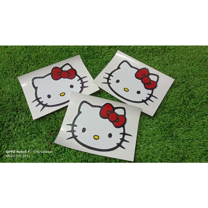 Sticker kereta sticker motor. Stiker kartun hello kitty | Shopee Malaysia