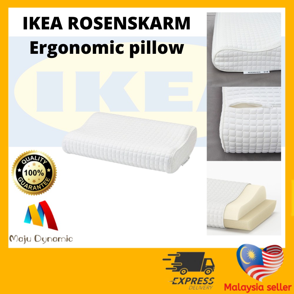 IKEA ROSENSKARM Ergonomic pillow, side/back sleeper, 33x50 cm Shopee