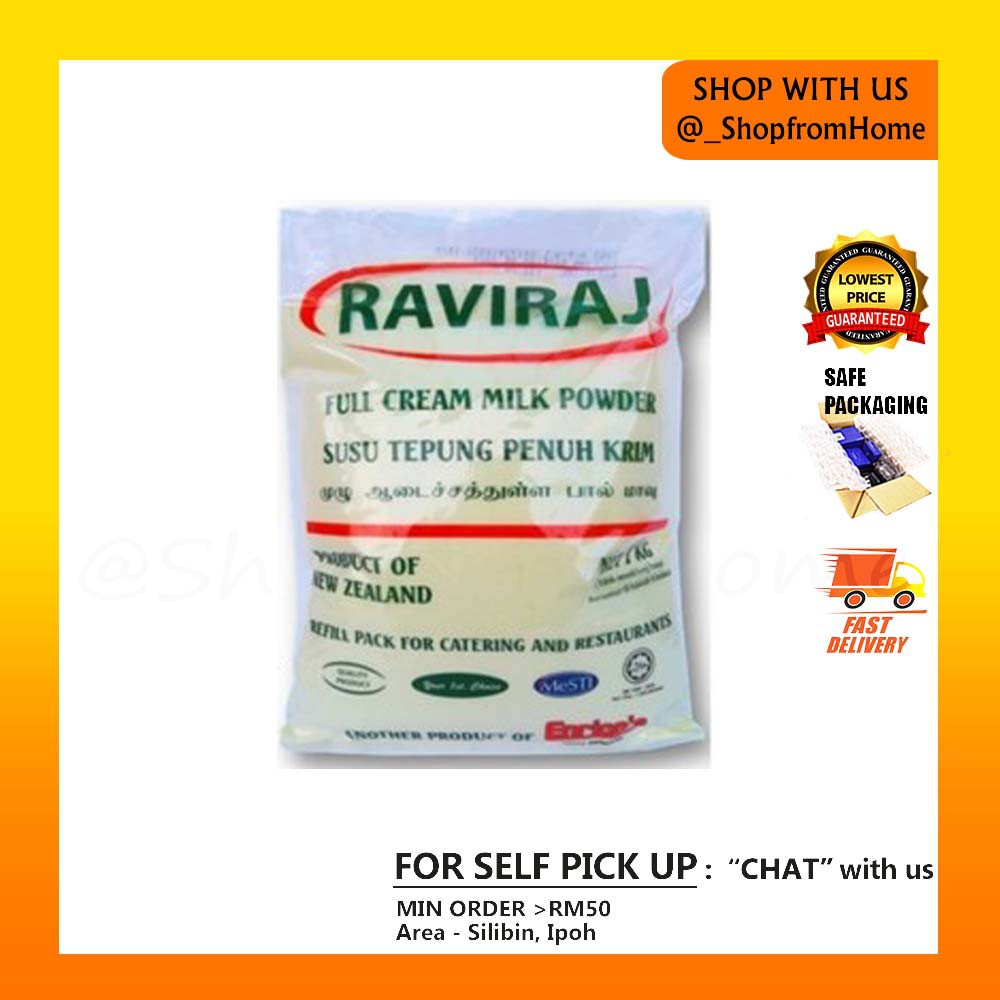 RAVIRAJ Full Cream Milk Powder 1kg | Shopee Malaysia