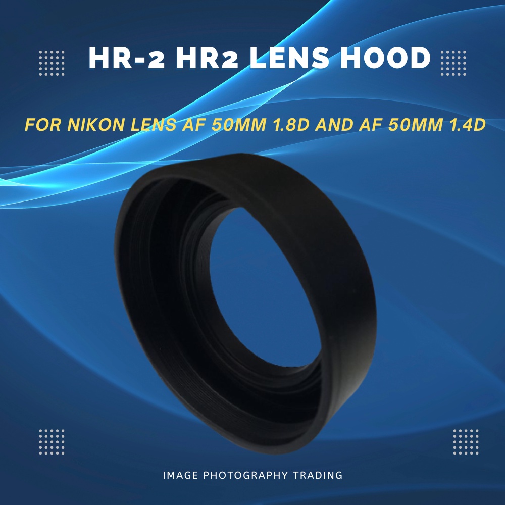 HR-2 HR2 Replacement Rubber Lens Hood for Nikon Lens AF 50mm