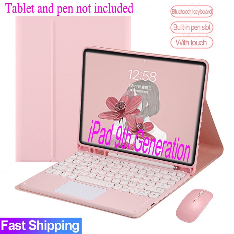 Touch pad Keyboard Case For iPad 10.2 9th Generation 9 gen Wireless ...