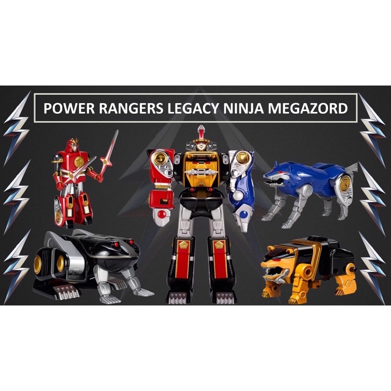 Bandai Power Rangers Legacy Ninja Megazord Shopee Malaysia