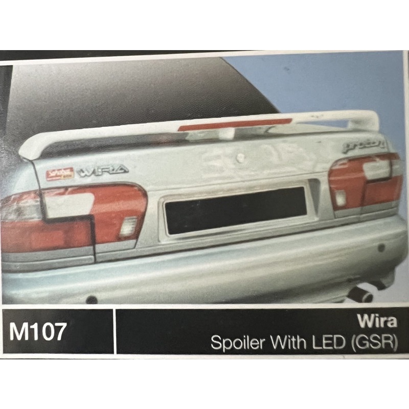 Proton Wira Spoiler Gsr Led Bodykit No Paint Ready Stock !!! | Shopee ...