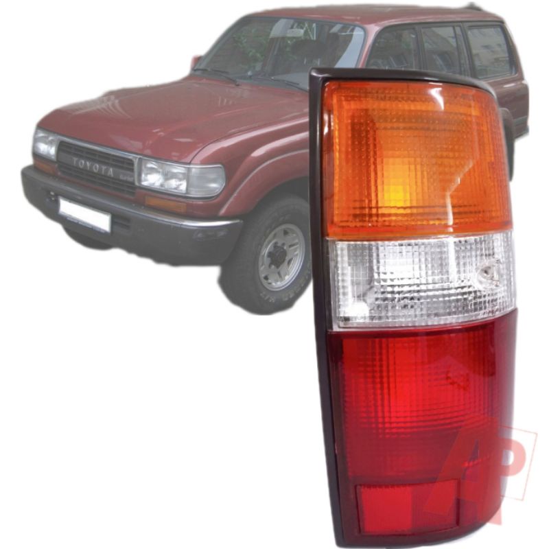 DEPO Left Rear Tail Light For Toyota Land Cruiser FJ80 1989-1996 – Black Housing, 81560-60260