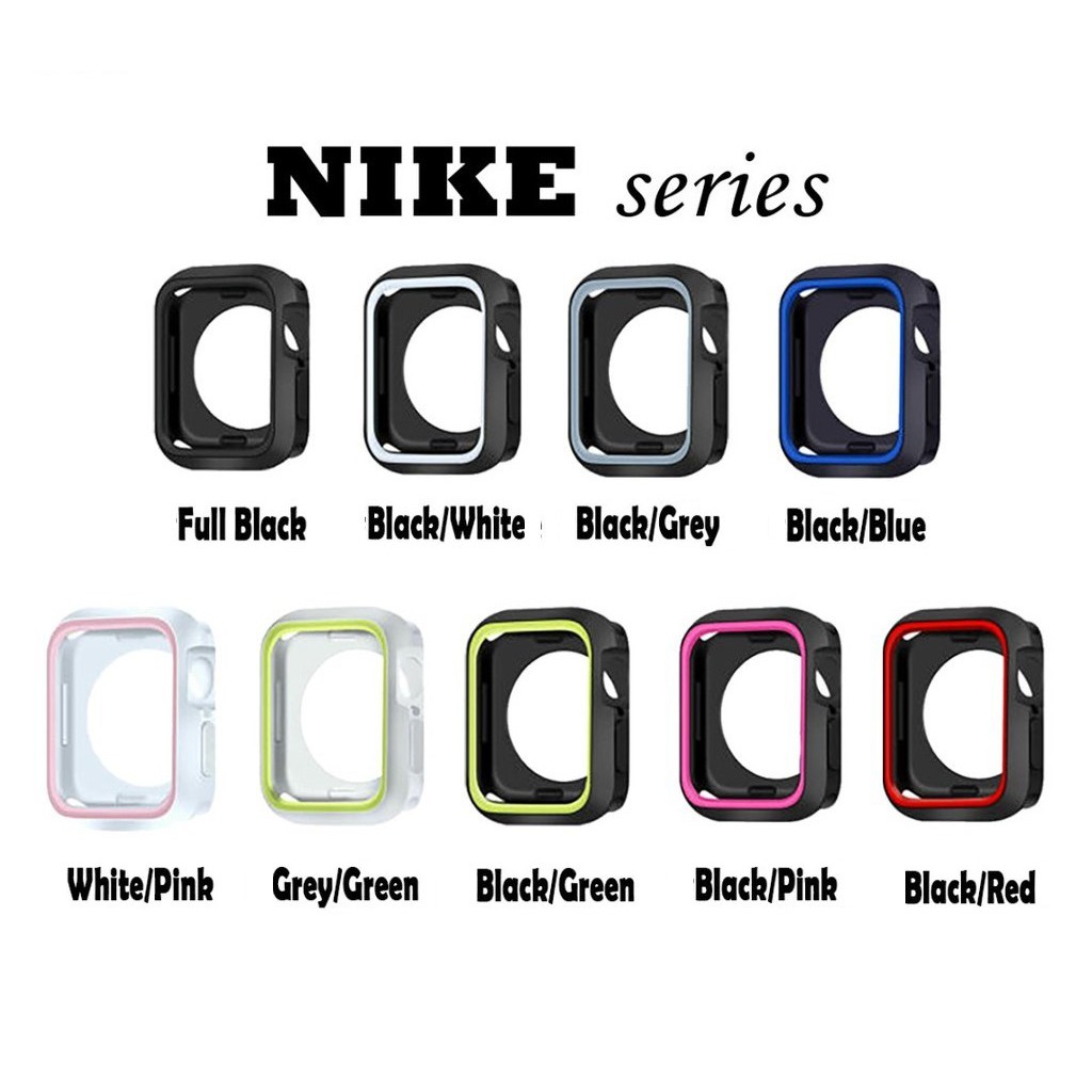 [Ready Stock] 40mm 41mm 42mm 44mm 45mm Nike Casing Silicone Protective ...