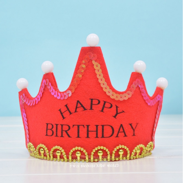 TB Kids LED Crown Happy Birthday Crown Adult Party Crown Princess Crown ...