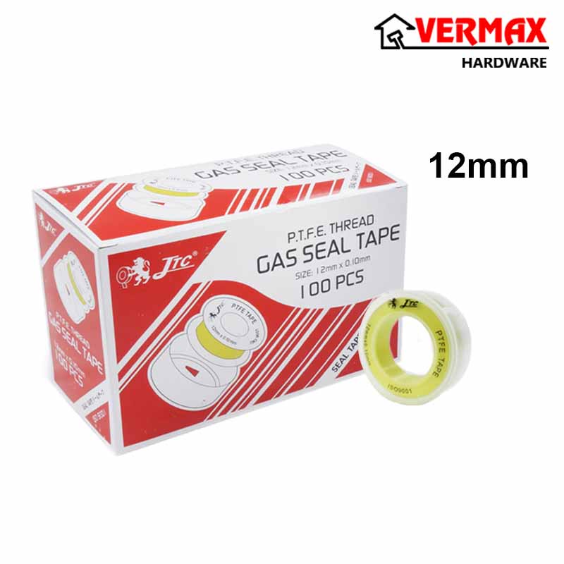 JTC PTFE Gas Seal Tape / Gas Hose Seal Anti Leakage / Thread Seal Tape For Pipe Leakage (12mm