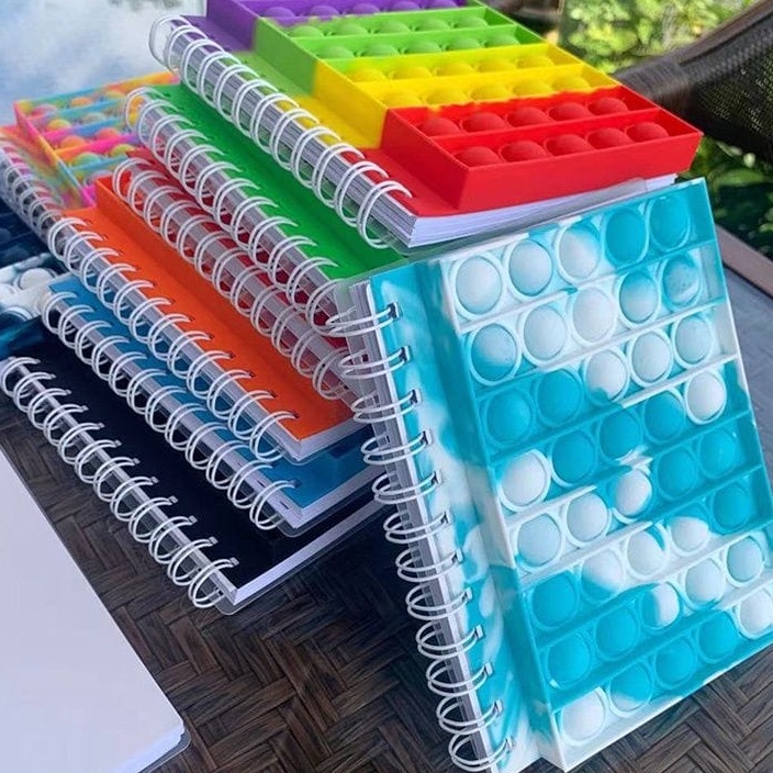 (ready stock)Pop It Fidget Toy bubble Notebook#Buku nota bergaris Pop ...