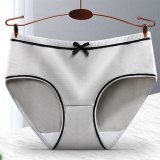 Alice》Women Underwear Plus size M-XXL Cotton Breathable Panties Sexy Panty  Female Briefs Spender Seluar Dalam Wanita女内裤