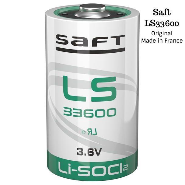 ORIGINAL SAFT LS33600 Battery Lithium Thionyl Chloride 3.6V 17000mAh ...