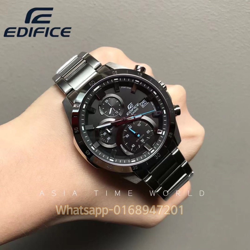 Ready Stock ORIGINAL Casio Edifice EFR 571D 1A Stainless Steel