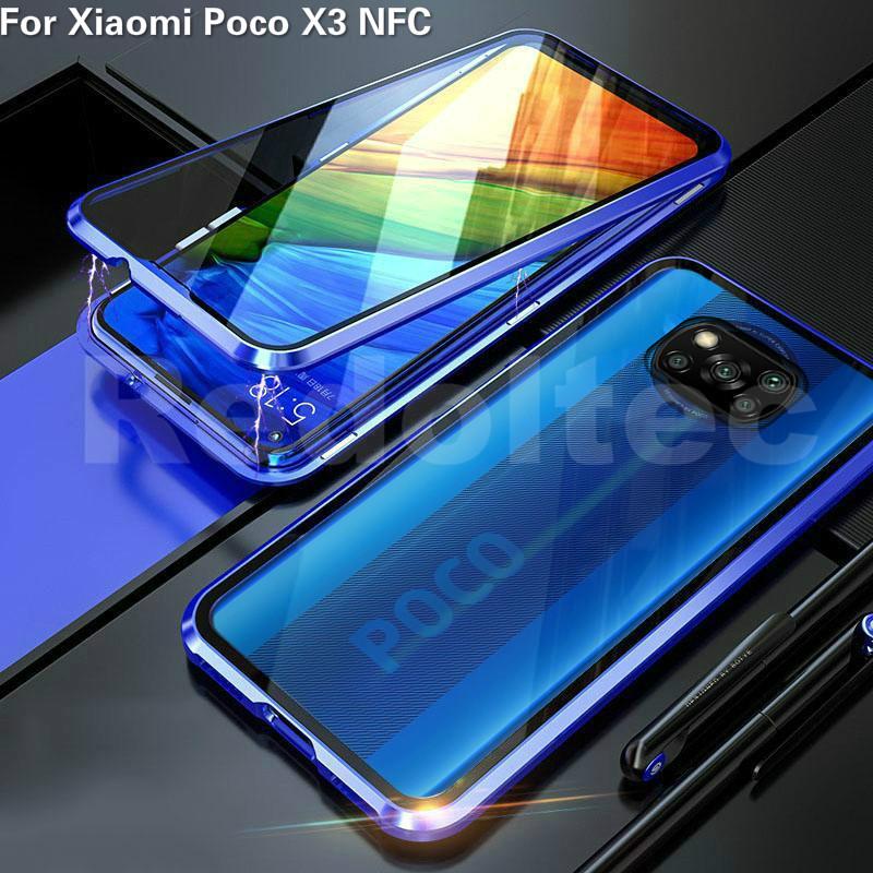 Glass Case For Xiaomi Poco X3 Pro Phone Case Cover Tempered Glass Back  Cover Case For