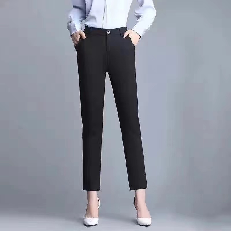 Korean Suit Pants Women Pants Casual Long Pants Men Slack Pants Office ...