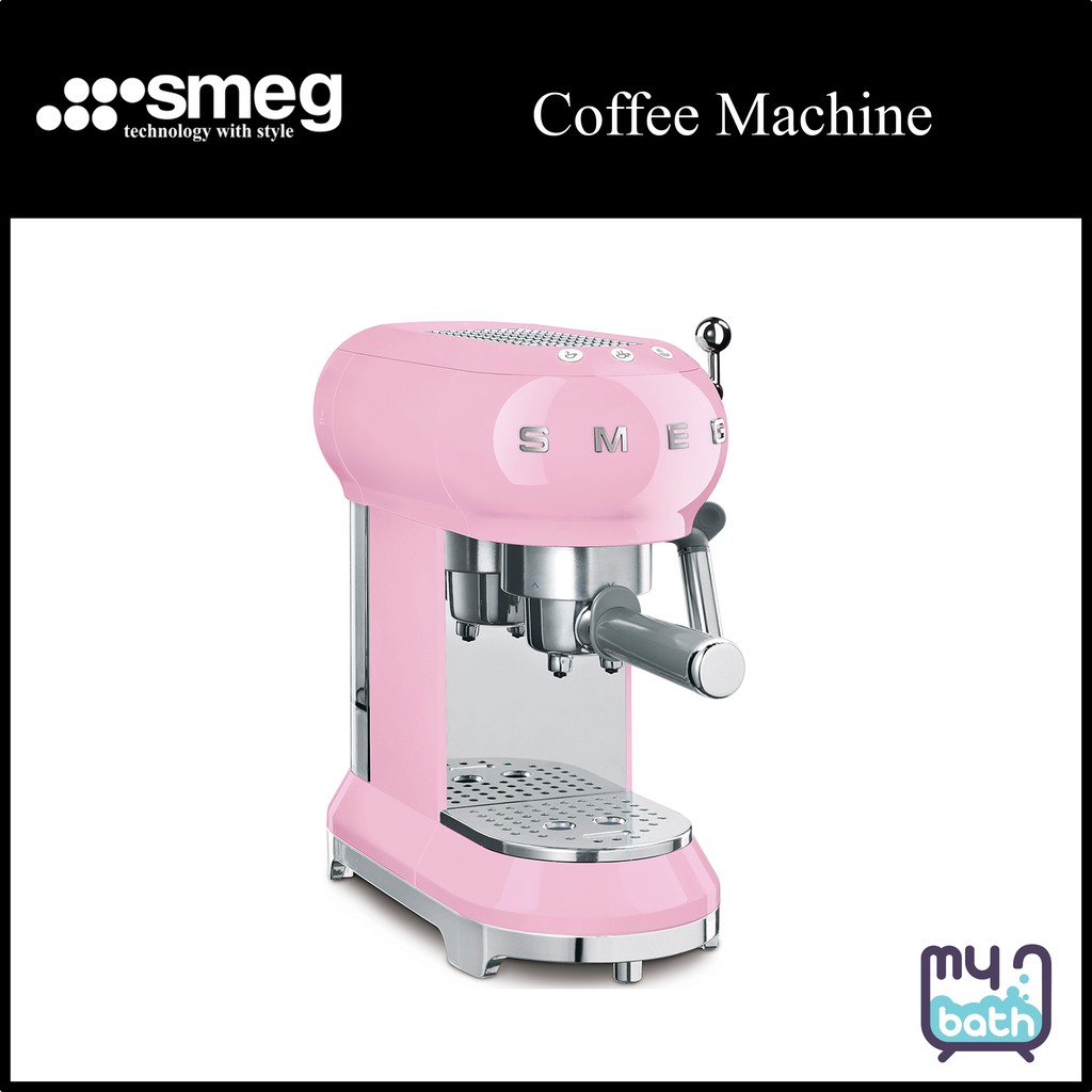 Pink smeg coffee outlet machine