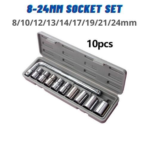 10pcs 1/2" L Type Spanner Box Set Spanner Rachet Set Spanar Motor Spana