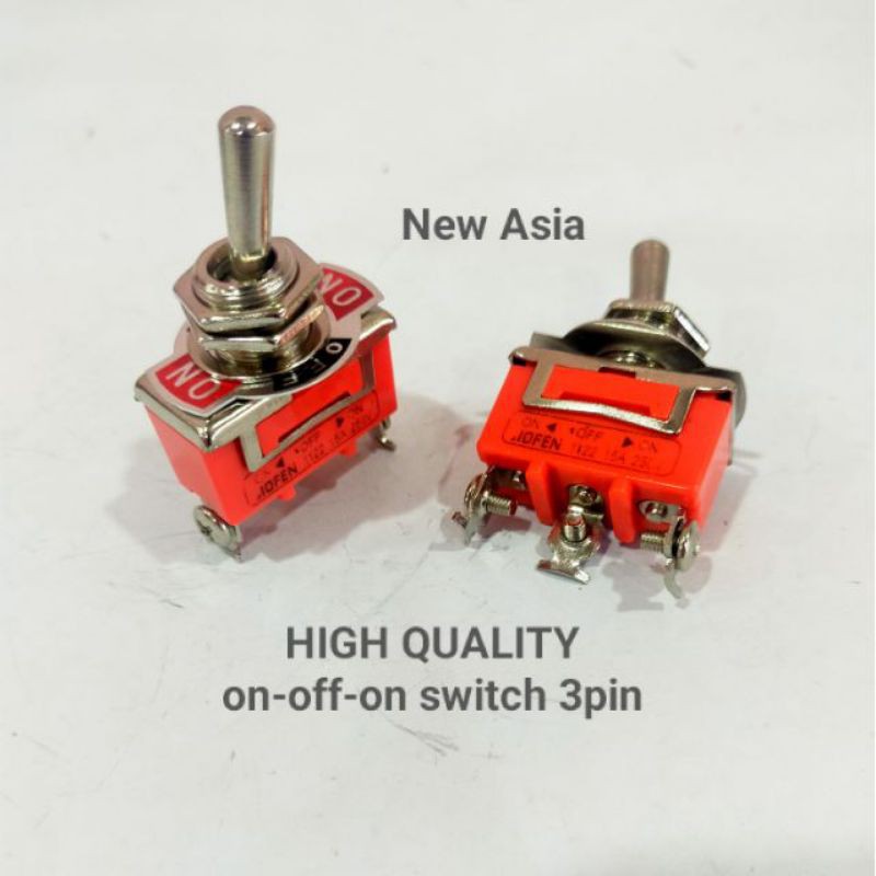 On-Off-On Switch 3pin Heavy Duty Toggle Flick Switch ON OFF ON(3Pin