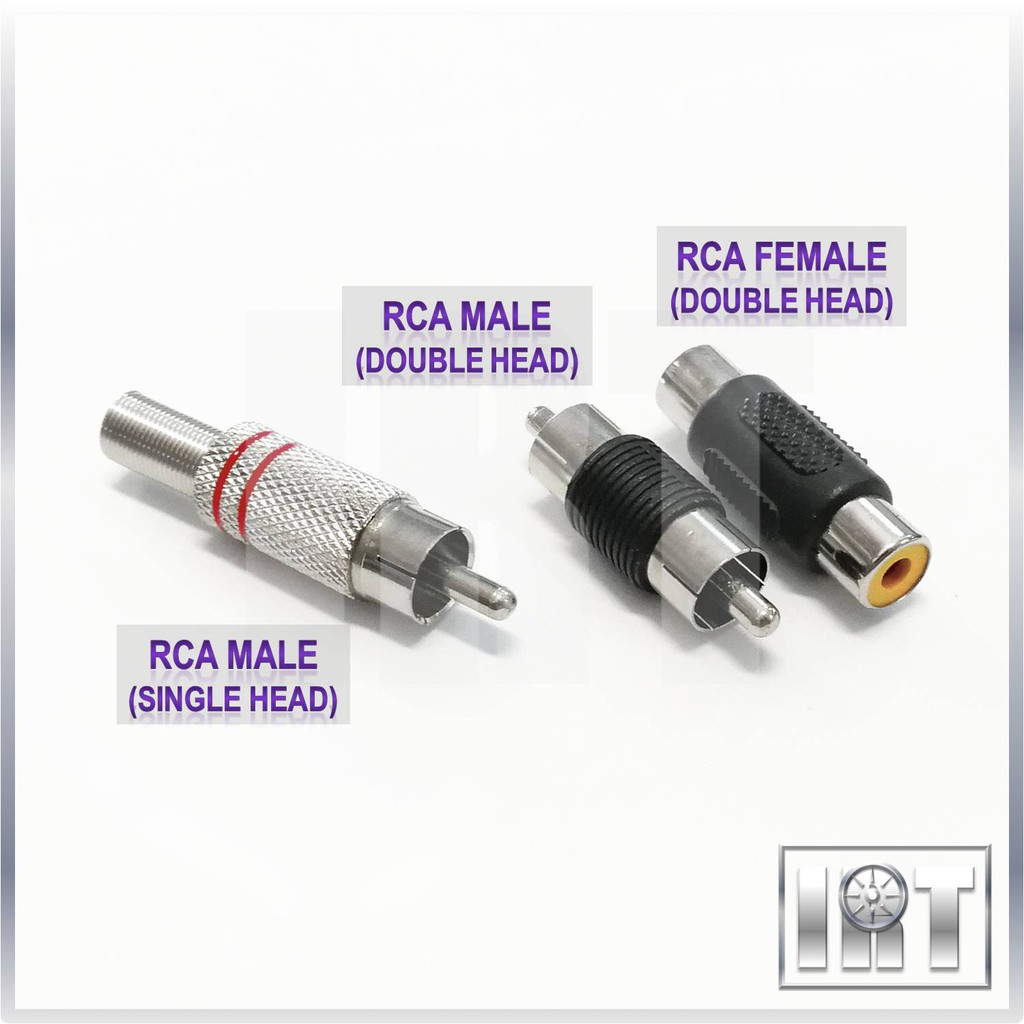 RCA Adapter Connector Socket Female Male Connect Adaptor Soket Audio