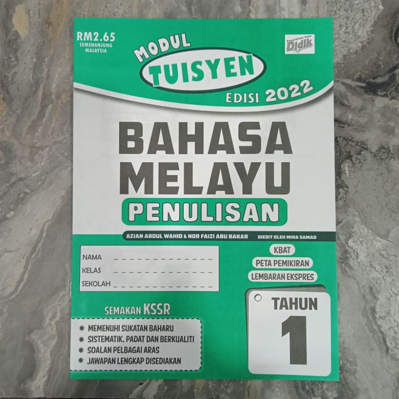 MODUL TUISYEN BAHASA MELAYU PENULISAN TAHUN 1(EDISI 2022) | Shopee Malaysia