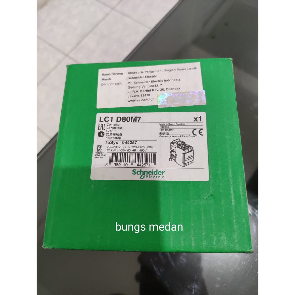 Schneider Electric Contattore LC1D80M7 80A 220V 50/60Hz - Bianco, Alta Qualità Per Automazione Industriale