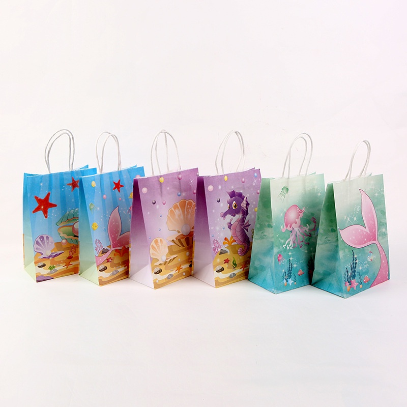 Children's Birthday Party Paper Bags Spot Wholesale Kraft Paper Party