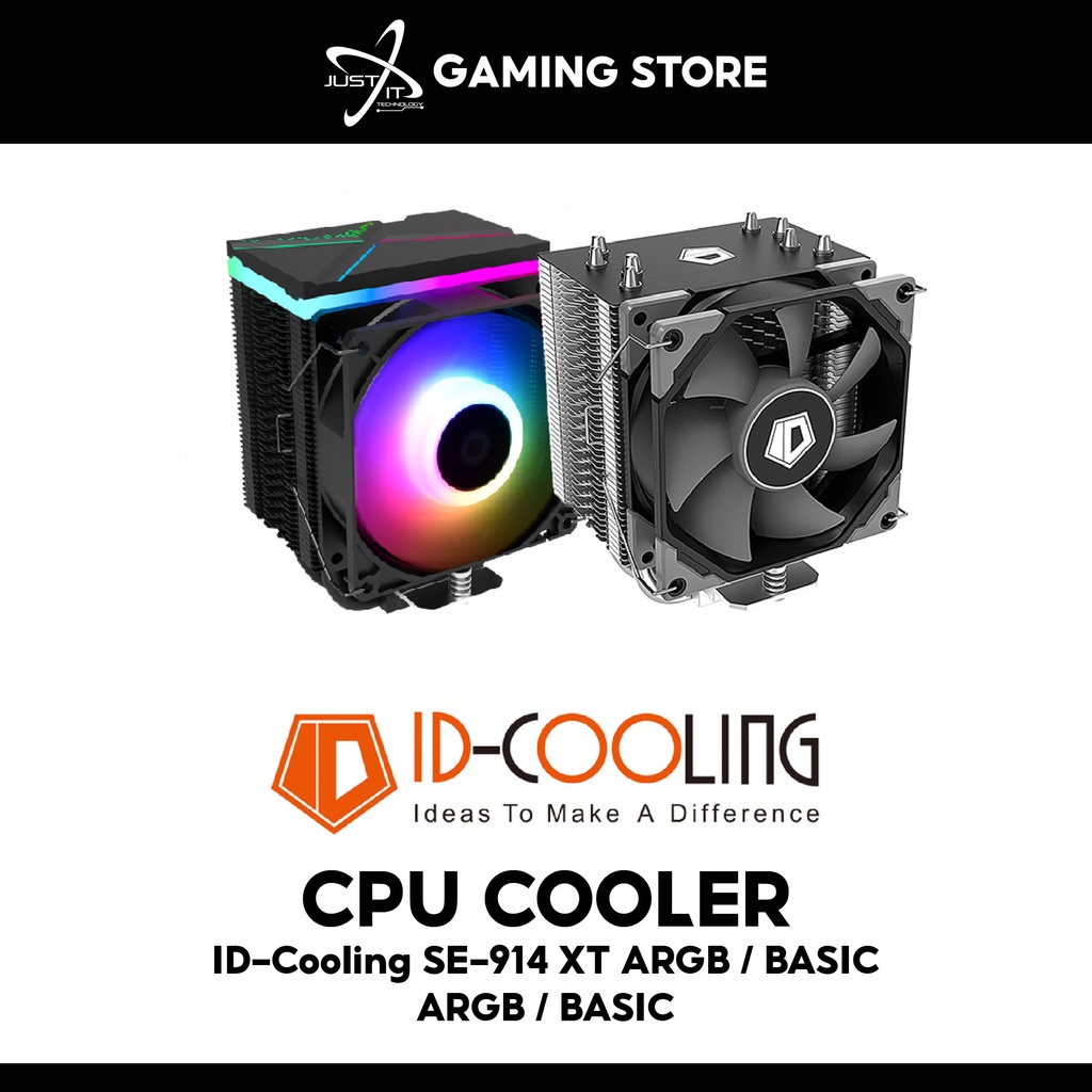 Id Cooling Se 914 Xt Argb Basic Cpu Cooler Idc Se 914 Xt Argb Id Cpu Se 914 Xt Basic V2