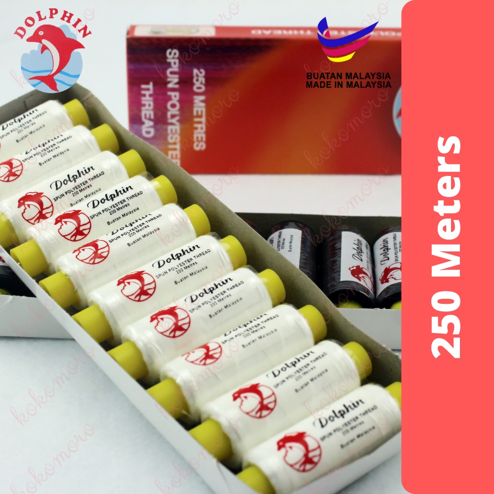 Dolphin Sewing Thread 250 Meter / Benang Jahit | Shopee Malaysia