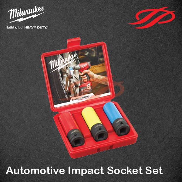 Milwaukee shockwave automotive impact best sale socket set