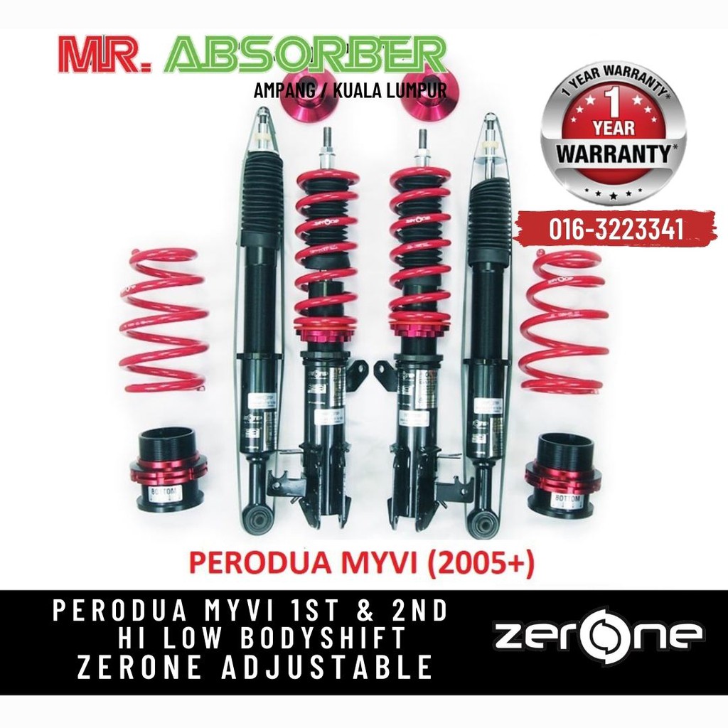 Zerone Adjustable Perodua Myvi 1st Gen   2nd Gen 