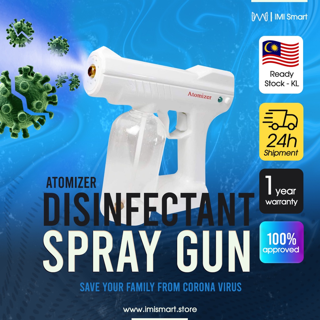 [Ready Stock] Portable Sanitizer Spray Gun Wireless Disinfectant
