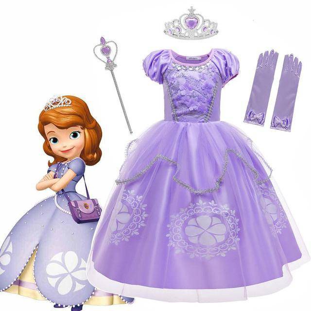 open lace back dress Rubies Sofia the First Girls Fancy Dress Toddler