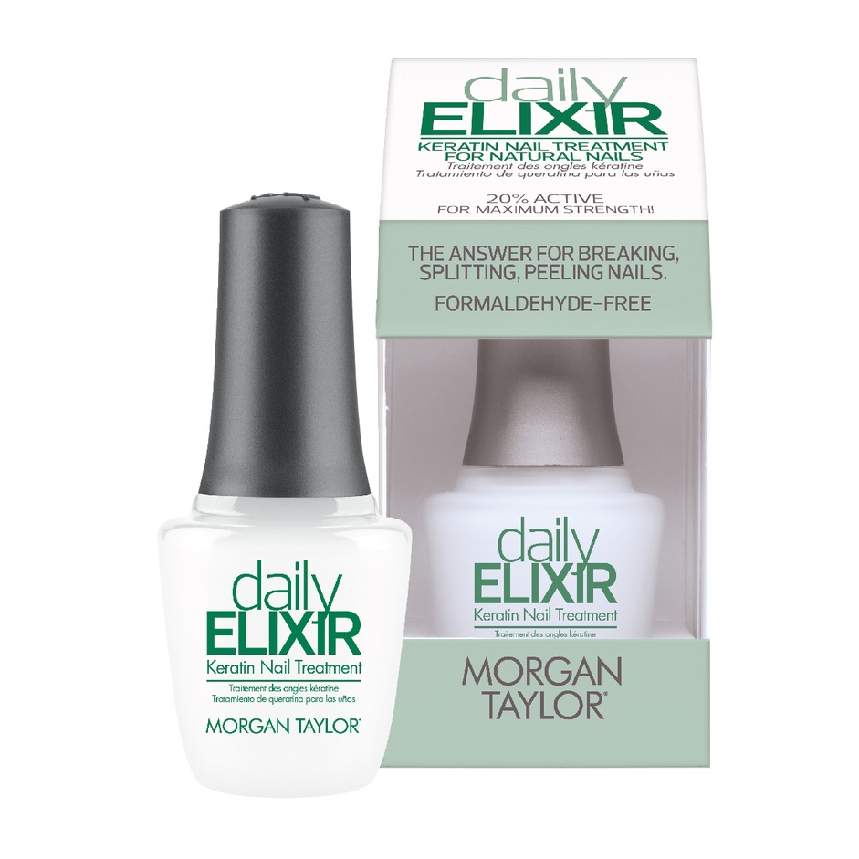 Morgan Taylor daily ELIXIR Keratin Nail Treatment角蛋白指甲修复精华 强硬指甲滋润油 ...
