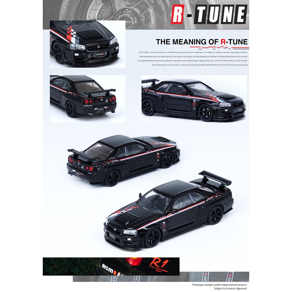 INNO64 1/64 🇨🇵 Nissan skyline gtr-r34 NISMO R-tune Black Pearl