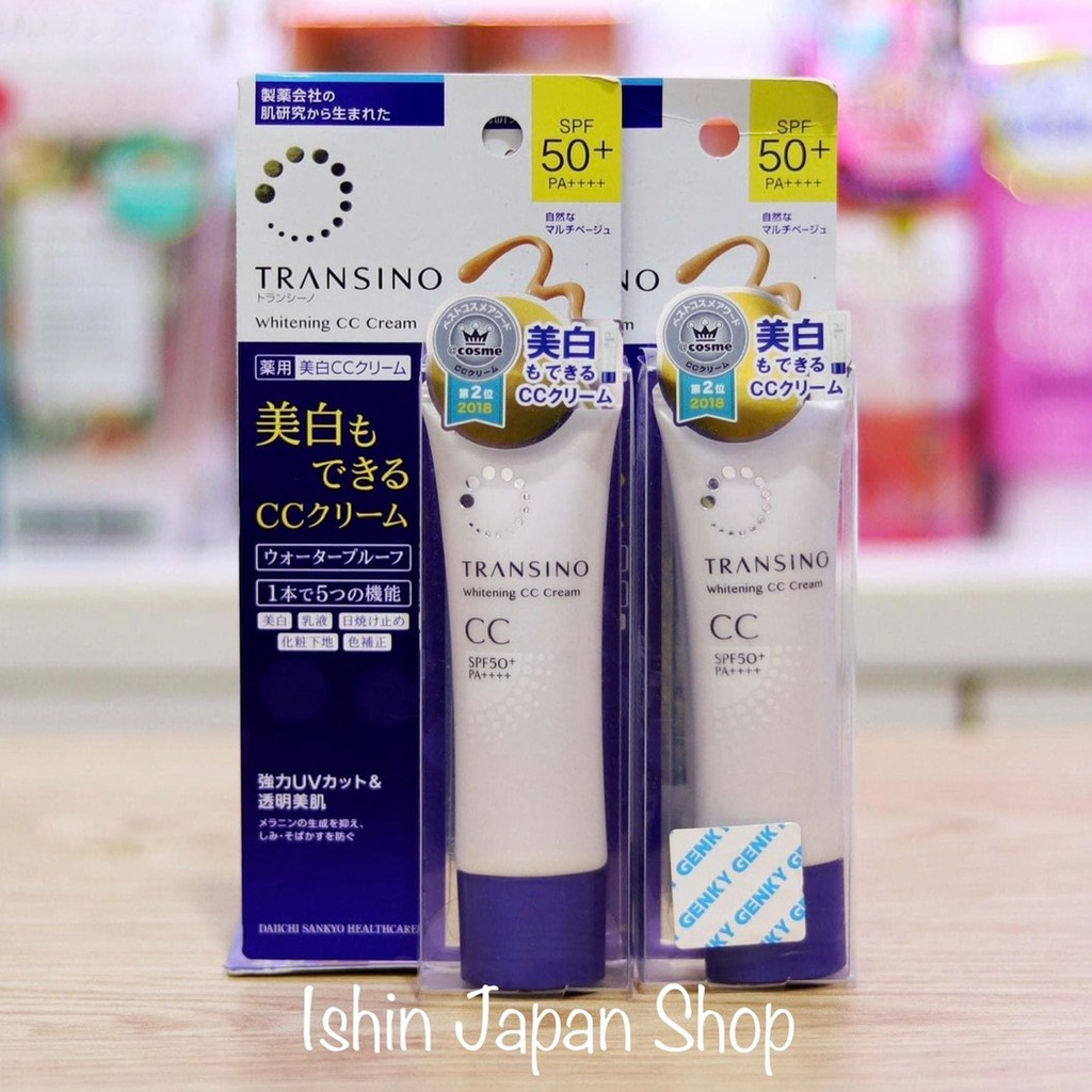 Cc transino white cream Foundation SPF50 + 30g Shopee Malaysia