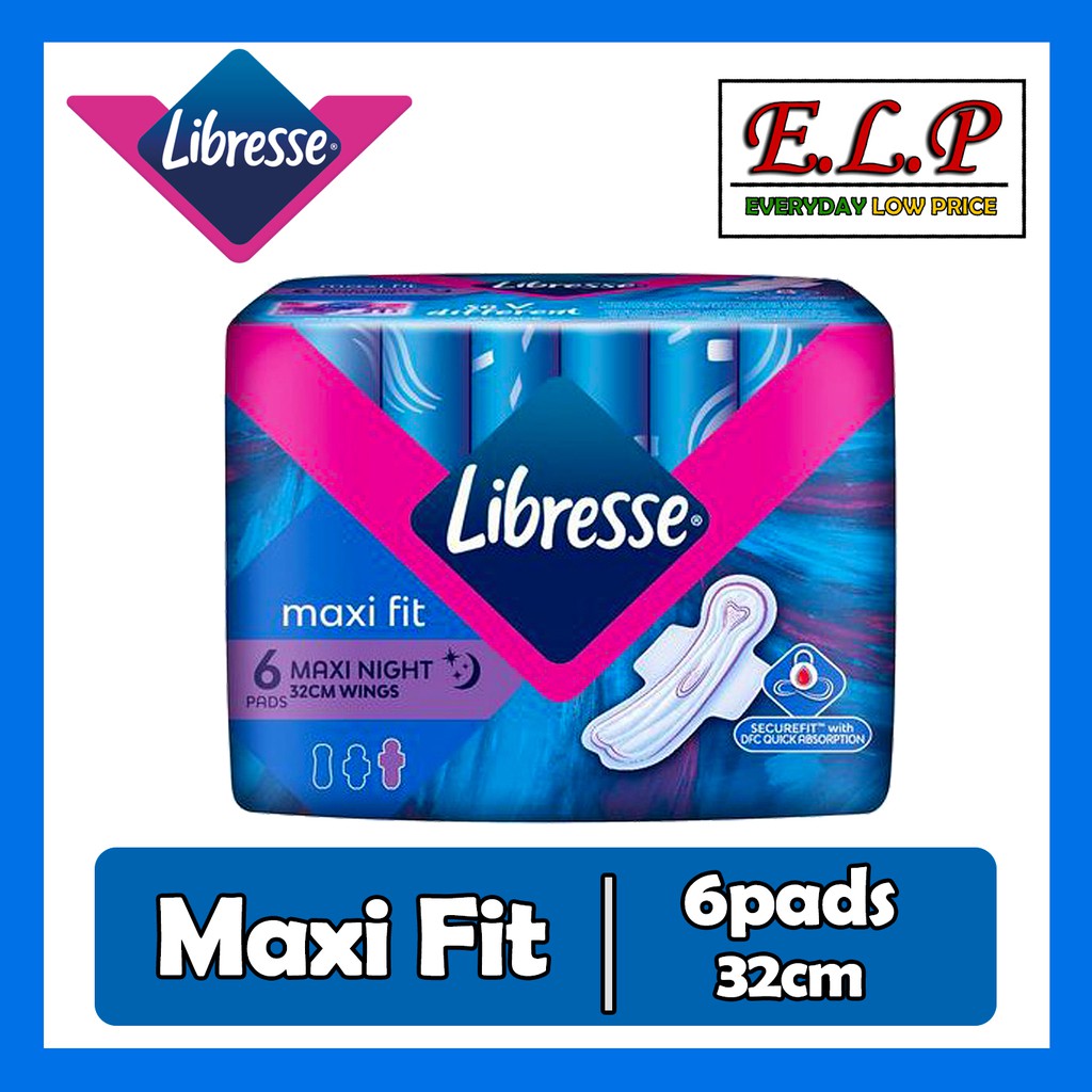 LIBRESSE Daily VFresh 16 Liners Slim Liner Absorbent/ Maxi Fit 6 Pads