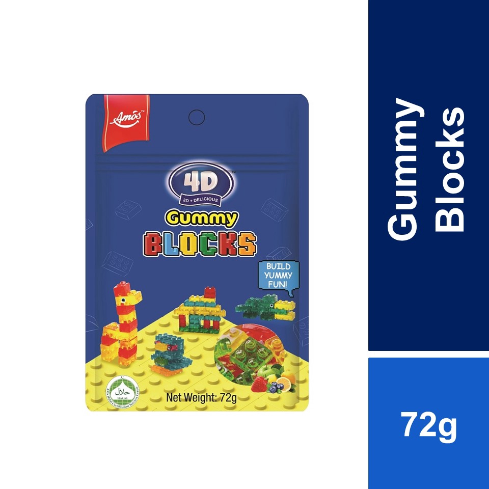 Amos 4DGummy Blocks 72g | Shopee Malaysia