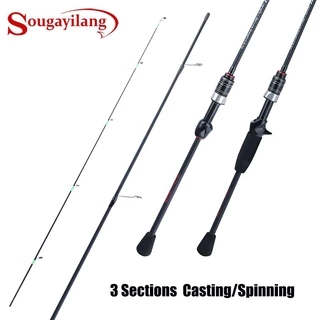 Sougayilang Fishing Set 1.2m Spinning Boat Fishing Rod 2 Sections 5.1:1 Gear  Ratio Spinning Fishing Reel 2 Bearings For Freshwater or Saltwater Fishing  Joran Pancing
