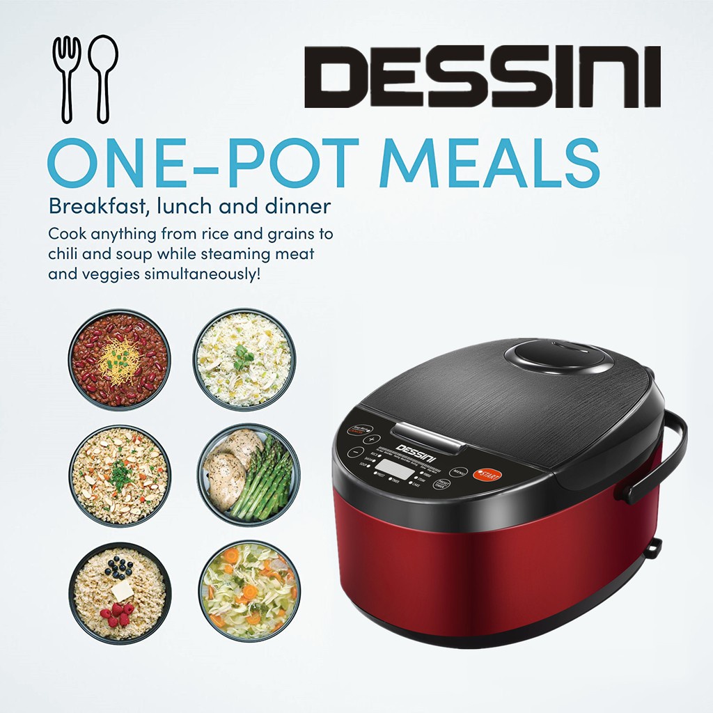 DESSINI Electric Smart Rice Cooker With Preset Timer Periuk Nasi 5L ...