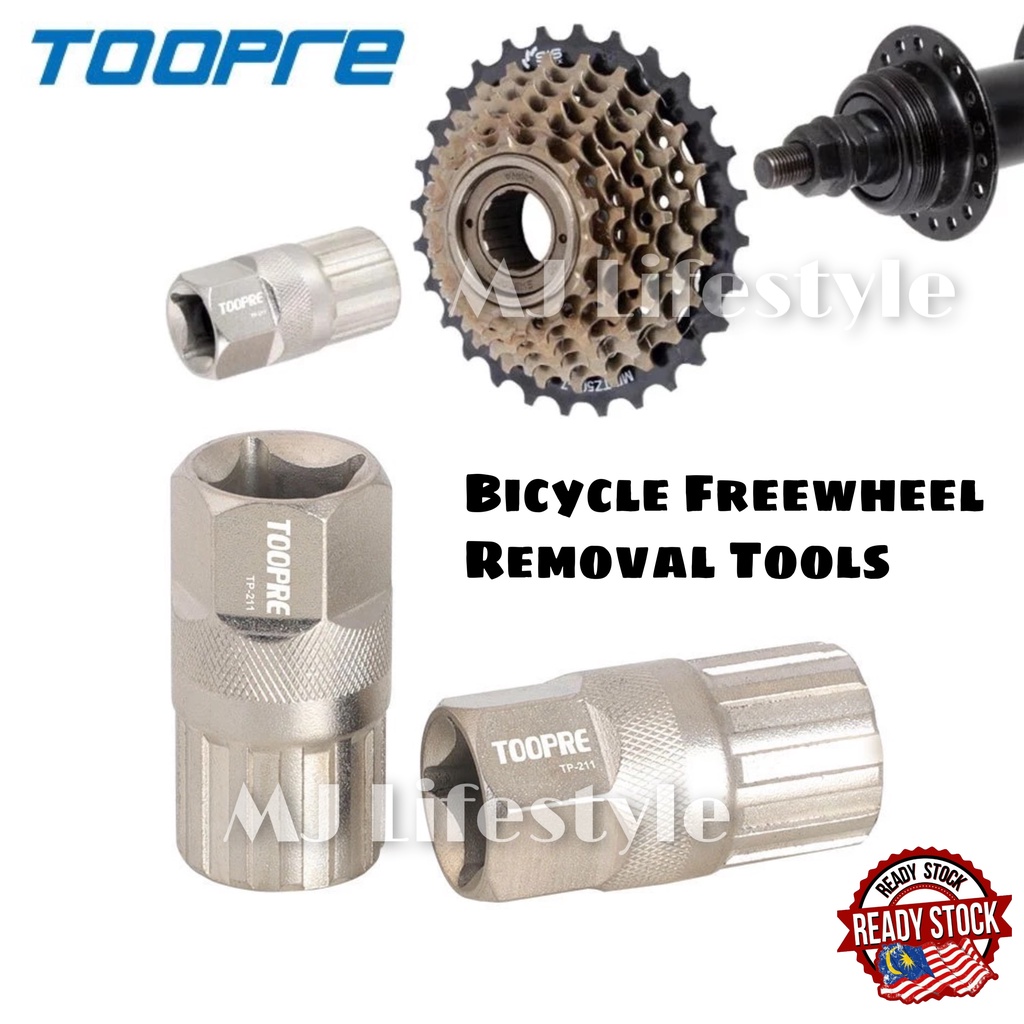 [100 ORIGINAL] TOOPRE Bicycle Freewheel Removal Tool Threaded Flywheel