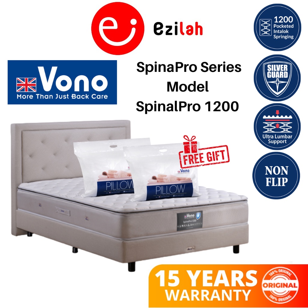 Vono SpinePro 1200 Mattress/ Single/ Super Single/ Queen/ King Shopee