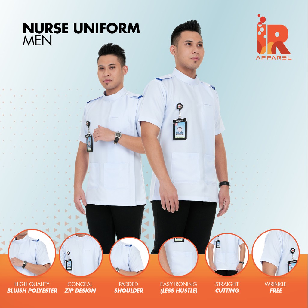 [ MALE ] NURSE UNIFORM / UNIFORM NURSE LELAKI | Shopee Malaysia