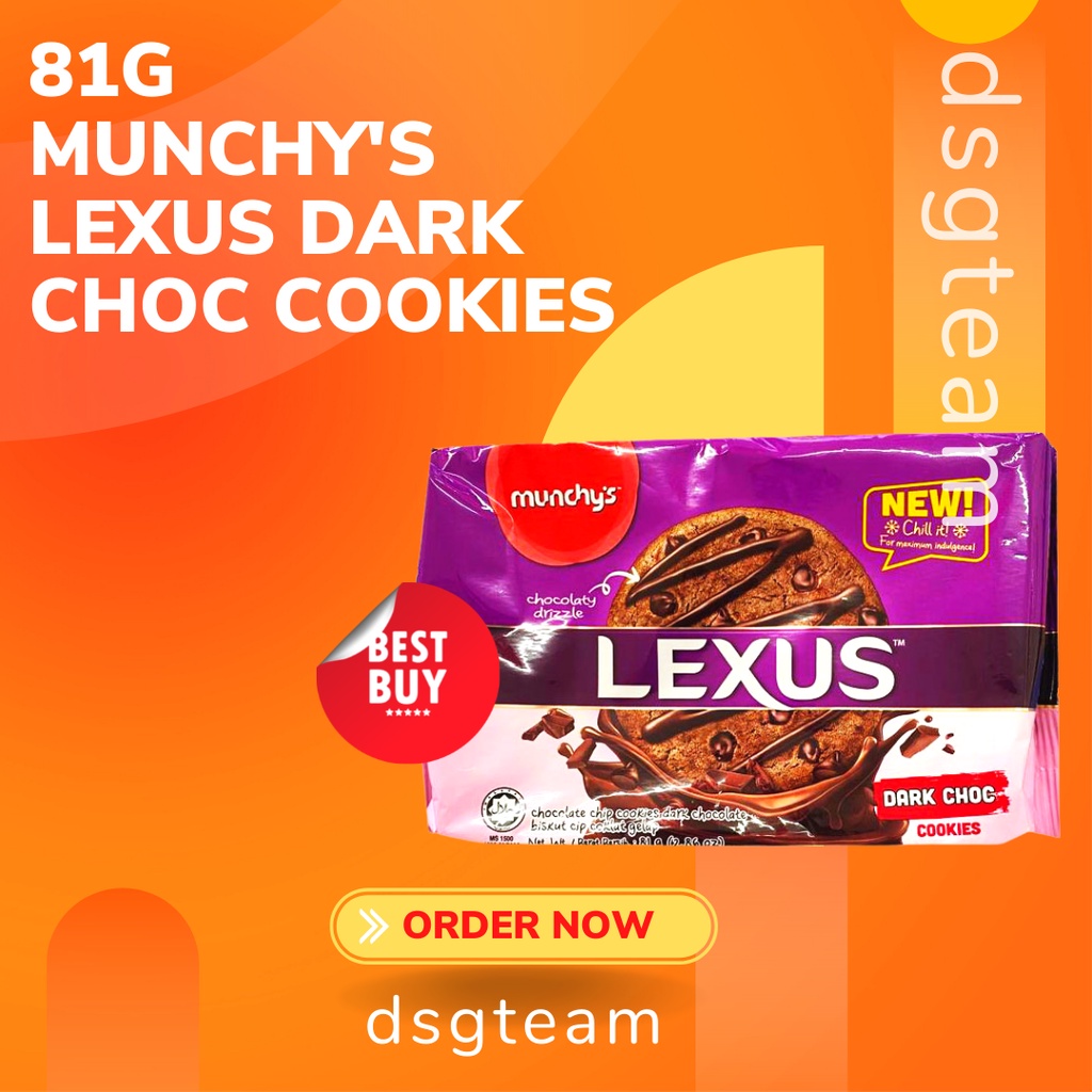 Munchy's Lexus Chocolate Cookies Dark Chocolate (81g) Shopee Malaysia